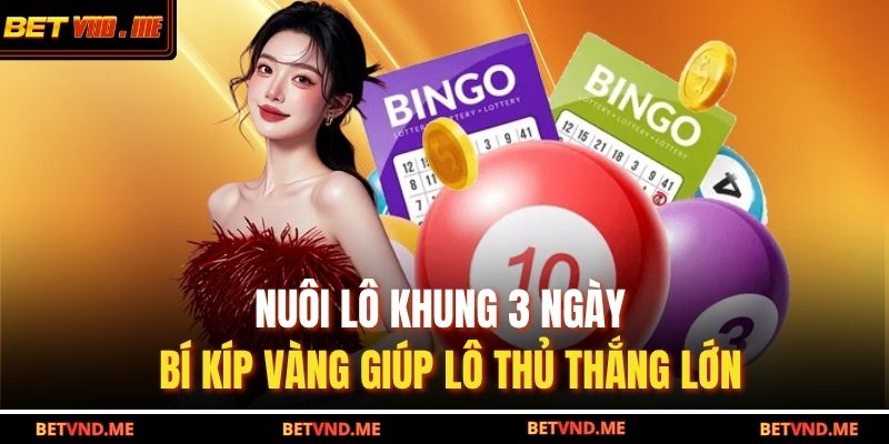 Nuôi lô khung 3 ngày - Bí kíp vàng giúp lô thủ thắng lớn